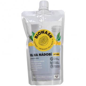 gel na nádobí BioWash s citronovou silicí