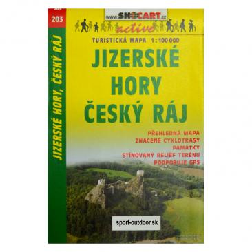 turistická mapa Jizerské hory - Český Ráj - SHOCART