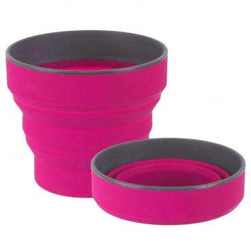 hrneček LIFEVENTURE Silicone Ellipse Flexi Mug 0.35 L pink