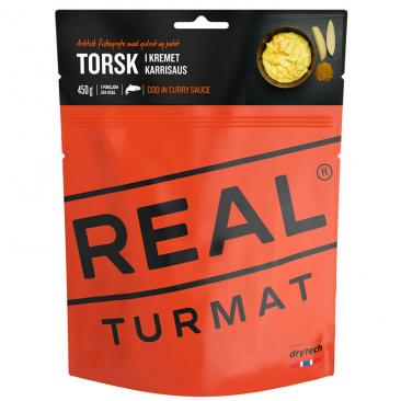 jídlo REAL TURMAT - Treska s bramborami v kari omáčce