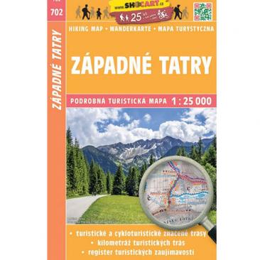 mapa SHOCart: Západní Tatry 1:25 000